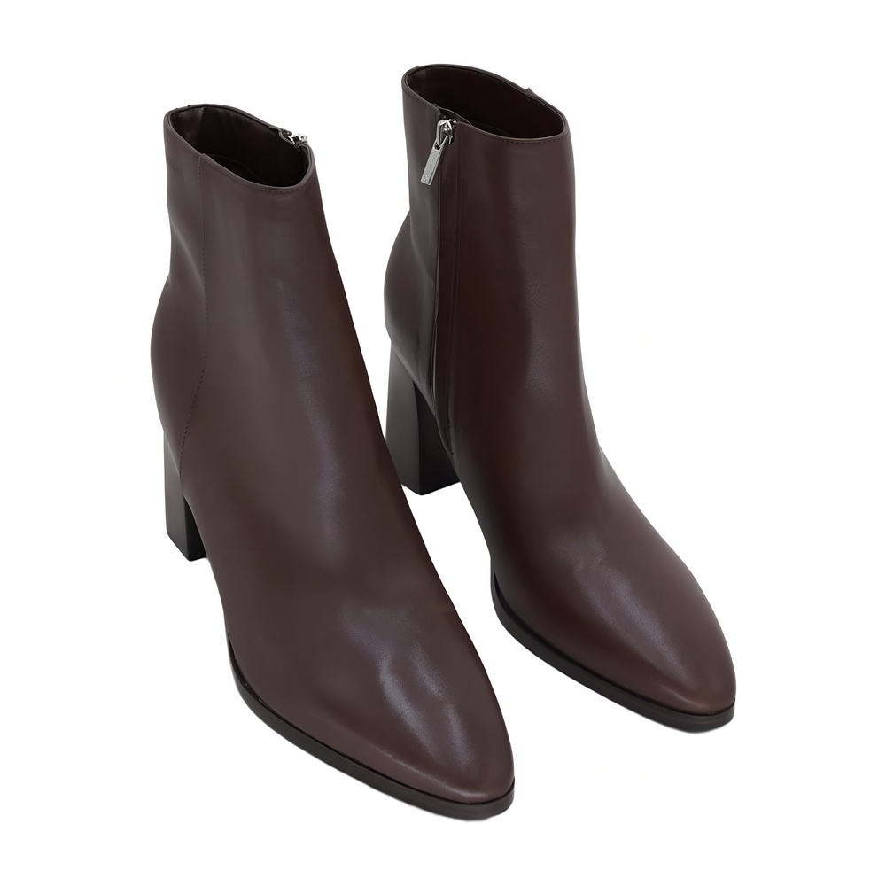 Calvin Klein Womens Dezzi Dark Brown Ankle Boot Size 11M